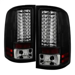 GMC Sierra LED Tail Lights - SPYDER - Black - `07-`13