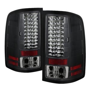 GMC Sierra LED Tail Lights - SPYDER - Black - `07-`13