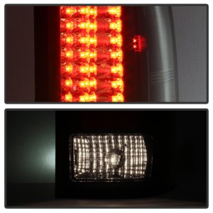 GMC Sierra LED Tail Lights - SPYDER - Black - `07-`13