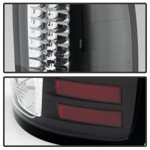 GMC Sierra LED Tail Lights - SPYDER - Black - `07-`13