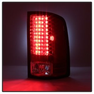 GMC Sierra LED Tail Lights - SPYDER - Red/Clear - `07-`13
