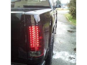 GMC Sierra LED Tail Lights - SPYDER - Red/Clear - `07-`13