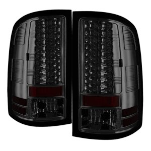 GMC Sierra LED Tail Lights - Rear - SPYDER - Smoke - `07-`13