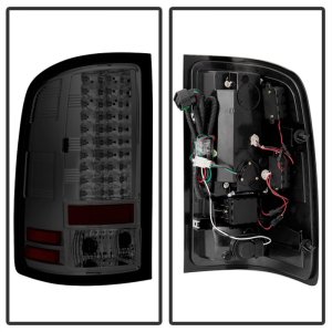 GMC Sierra LED Tail Lights - Rear - SPYDER - Smoke - `07-`13