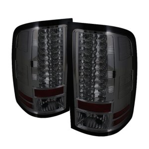GMC Sierra LED Tail Lights - Rear - SPYDER - Smoke - `07-`13