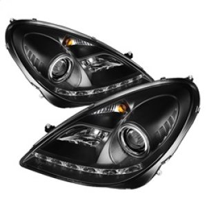 Mercedes-Benz SLK Headlights - SPYDER - DRL LED Projector, Xenon/HID Model - Black - `05-`10