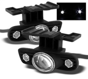 Chevrolet Silverado Fog Lights - SPYDER - Halo Projector w/Switch - Clear - `99-`02