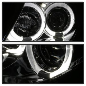 BMW Z4 Headlights - SPYDER - LED Halo, Projector - Smoke - `03-`08
