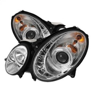 Mercedes-Benz E-Class Headlights - SPYDER - Projector, Halogen, DRL - Chrome - `03-`06