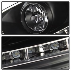 Volkswagen Jetta Headlights - SPYDER - DRL LED Projector, Xenon/HID Model Only - Black - `06-`09