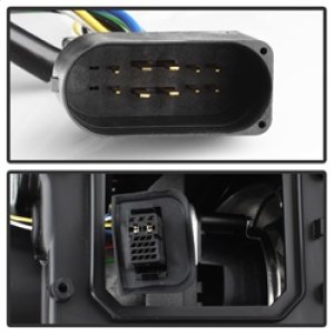 Volkswagen Jetta Headlights - SPYDER - DRL LED Projector, Xenon/HID Model Only - Black - `06-`09