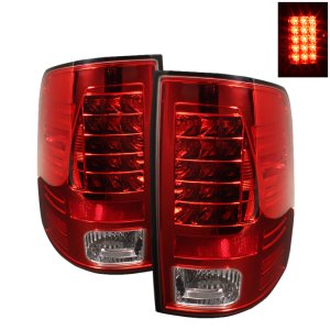 Dodge Ram 1500 LED Tail Lights - SPYDER - Incandescent - Red/Clear - `09-`14