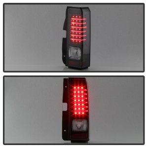 Hummer H3 Tail Lights - Rear - SPYDER - xTune LED - Black - `06-`09
