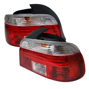 BMW 5 Series Tail Lights - SPYDER - ALT-CI-BE3997-RC - Red Clear - `97-`00 BMW 5 Series Tail Lights - SPYDER - ALT-CI-BE3997-RC - Red Clear - `97-`00