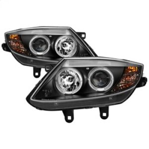 BMW Z4 Projector Headlights - SPYDER - LED Halo - Black - `03-`08