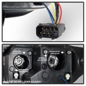 BMW Z4 Projector Headlights - SPYDER - LED Halo - Black - `03-`08