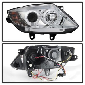 BMW Z4 Headlights - SPYDER - Projector, LED Halo - Chrome - `03-`08 BMW Z4 Headlights - SPYDER - Projector, LED Halo - Chrome - `03-`08