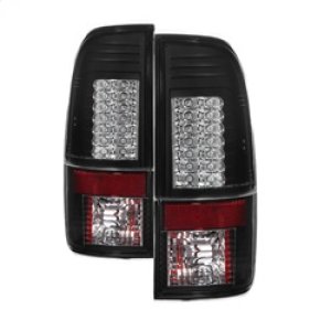 Ford F150 LED Tail Lights - SPYDER - Version 2 - Black - `97-`03