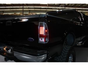 Ford F150 LED Tail Lights - SPYDER - Version 2 - Black - `97-`03
