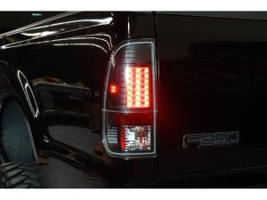 Ford F150 LED Tail Lights - SPYDER - Version 2 - Black - `97-`03