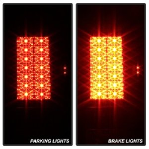 Ford F150 LED Tail Lights - SPYDER - Version 2 - Black - `97-`03