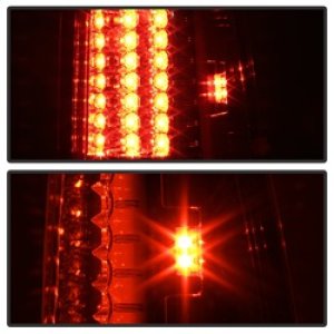 Ford F250 Tail Lights - SPYDER - Version 2 LED - Red/Clear - `97-`03