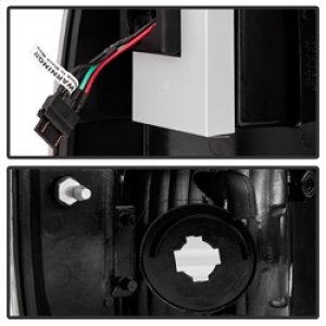 Ford Super Duty LED Tail Lights - Rear - SPYDER - Version 2 - Black - `08-`15