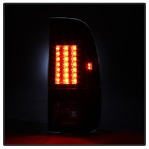 Ford Super Duty LED Tail Lights - Rear - SPYDER - Version 2 - Black - `08-`15
