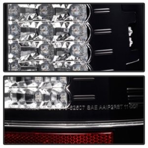 Ford Super Duty LED Tail Lights - Rear - SPYDER - Version 2 - Black - `08-`15