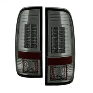 Ford Super Duty LED Tail Lights - SPYDER - Version 2 - Smoke - `08-`15