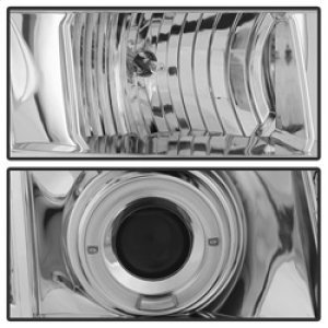 GMC Yukon XL Headlights - SPYDER - Projector LED Halo - Chrome - `07-`14