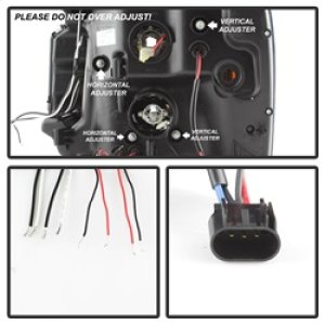 GMC Yukon Headlights - SPYDER - LED Halo, Projector - Black - `07-`14 GMC Yukon Headlights - SPYDER - LED Halo, Projector - Black - `07-`14
