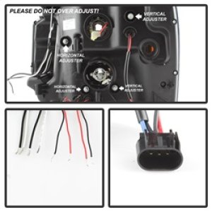 GMC Yukon Headlights - SPYDER - LED Halo, Projector - Black - `07-`14 GMC Yukon Headlights - SPYDER - LED Halo, Projector - Black - `07-`14