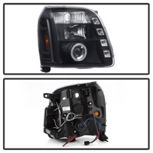 GMC Yukon Headlights - SPYDER - LED Halo, Projector - Black - `07-`14 GMC Yukon Headlights - SPYDER - LED Halo, Projector - Black - `07-`14