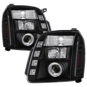 GMC Yukon Denali Headlights - SPYDER - LED Halo, Projector - Black - `07-`14