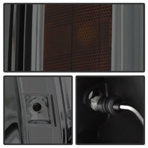 GMC Yukon Headlights - SPYDER - LED Halo Projector - Smoked - `07-`14