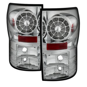 Toyota Tundra LED Tail Lights - SPYDER - Chrome - `07-`13