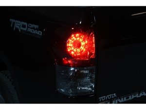 Toyota Tundra LED Tail Lights - SPYDER - Red/Clear - `07-`13