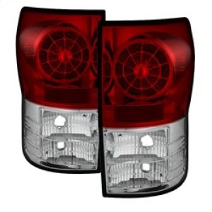 Toyota Tundra LED Tail Lights - SPYDER - Red/Clear - `07-`13