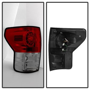 Toyota Tundra LED Tail Lights - SPYDER - Red/Clear - `07-`13