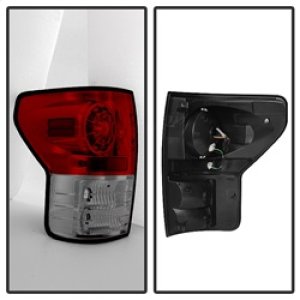 Toyota Tundra LED Tail Lights - SPYDER - Red/Clear - `07-`13