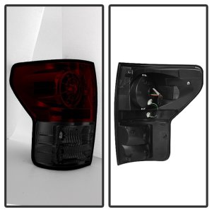 Toyota Tundra LED Tail Lights - SPYDER - ALT-YD-TTU07-LED-RS - Red Smoke - `07-`13