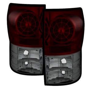 Toyota Tundra LED Tail Lights - SPYDER - ALT-YD-TTU07-LED-RS - Red Smoke - `07-`13
