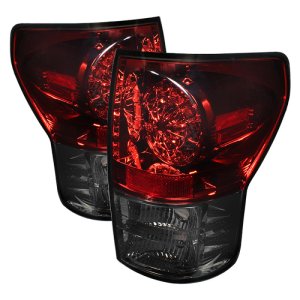 Toyota Tundra LED Tail Lights - SPYDER - ALT-YD-TTU07-LED-RS - Red Smoke - `07-`13