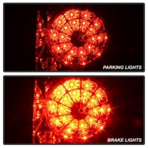 Toyota Tundra LED Tail Lights - SPYDER - ALT-YD-TTU07-LED-SM - Smoke - `07-`13