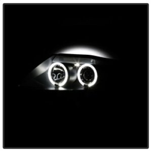 BMW Z4 Headlights - SPYDER - Projector, LED Halo, Xenon/HID Only - Black - `03-`08