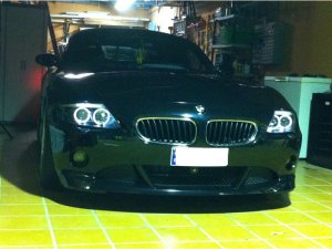 BMW Z4 Headlights - SPYDER - Projector, LED Halo, Xenon/HID Only - Black - `03-`08