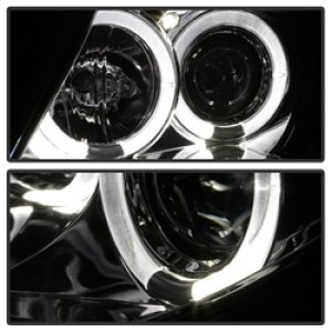 BMW Z4 Headlights - SPYDER - Projector, LED Halo, Xenon/HID Model Only - Chrome - `03-`08