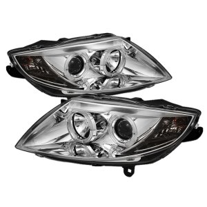 BMW Z4 Headlights - SPYDER - Projector, LED Halo, Xenon/HID Model Only - Chrome - `03-`08