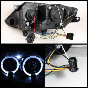 BMW Z4 Headlights - SPYDER - Projector, LED Halo, Xenon/HID Model Only - Chrome - `03-`08